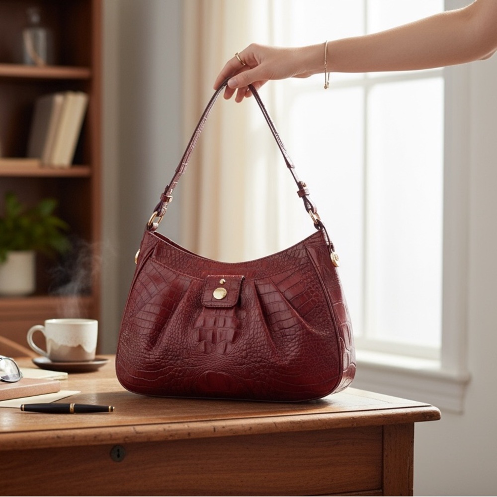Red Brahmin Shoulder Bag